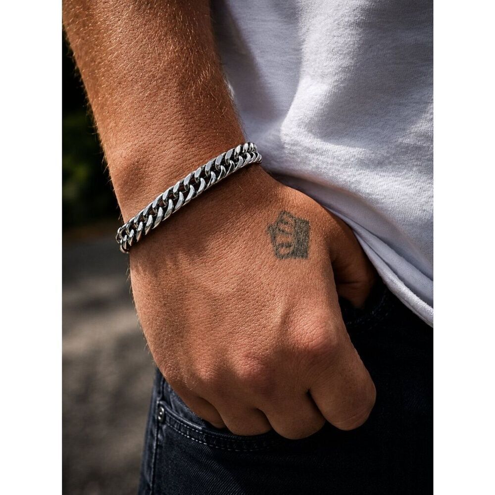 Stainless steel multi Cuban Link Bracelet